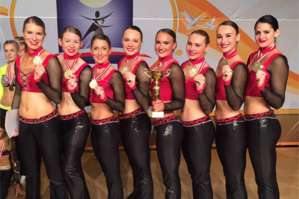 Gubkin University team won gold medals in fitness aerobics