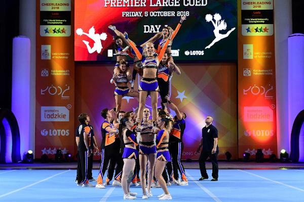 Gubkin University team “Barrel” became the finalists of 2018 FISU World University Cheerleading Championship